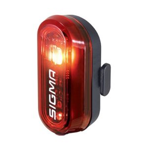 Luz trasera Sigma curve a pila negro