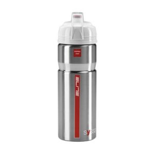 Bidon Elite Syssa aluminio 750 ml plata brillo