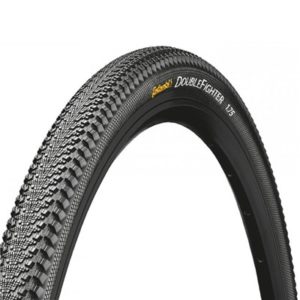 Cubierta Continental Doublefighter III 700x35C rigida negro reflectante 37-622