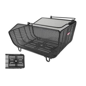 Cesta trasera Unix Arminio universal negro (44x28x20)