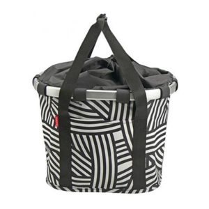 Bolsa delantera Klickfix Zebra 15L negro/blanco (35x28x26)