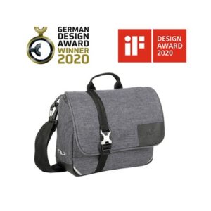 Bolsa manillar Norco Bellham Klicfix 2.5L gris (25x19x8)