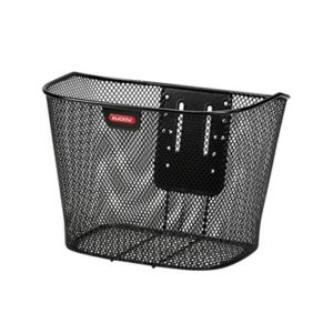 Cesta delantera Klickfix montaje fijo 16L negro (33x26x25)