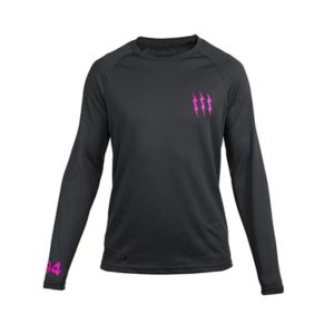 Camiseta manga larga Muc-off Riders gris oscuro/rosa