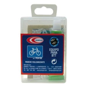 Set cajas parches MTB Vulcanizante Bompar verde (50 unidades)
