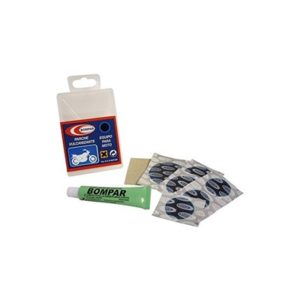 Set caja parches Bompar moto vulcanizante azul (50 unidades)