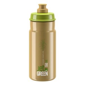 Bidon Elite Jet Green Brown 550 ml verde/marron logo blanco