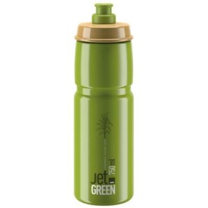 Bidon Elite Jet Grren 750 ml verde oliva logo blanco