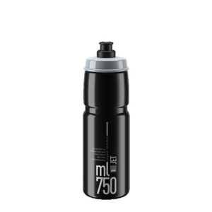 Bidon Elite Jet 750 ml negro logo gris