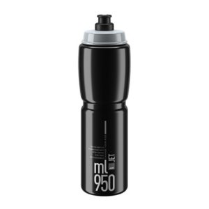 Bidon Elite Jet 950 ml negro logo gris