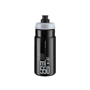Bidon Elite Jet Plus 550 ml negro logo gris