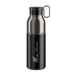 Bidon termo Elite Mia 550 ml negro/plata