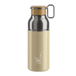 Bidon Elite Mia 650 ml beige/plata