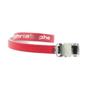 Juego de correas de pedal Zefal Christophe 516 cuero 370 mm rojo