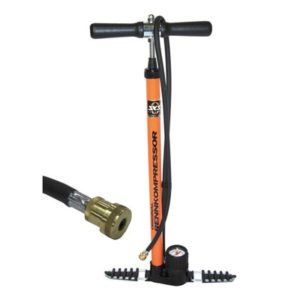 Hinchador de pie SKS Rennkompressor valvula Presta 650 mm naranja