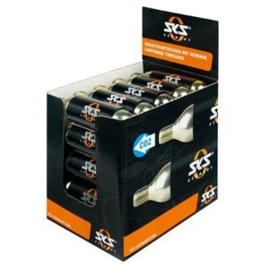 Expositor SKS de 25 cartuchos de aire CO2 16g con rosca