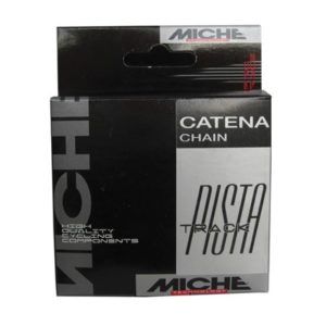 Cadena de pista Miche 1V 110 eslabones 8.0mm 1/2x1/8 plata