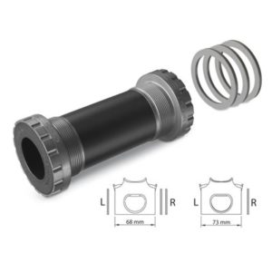 Eje pedalier Miche Evo Max MTB 68x73 BSA diametro 24 mm