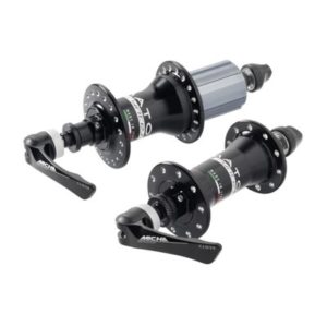 Juego de bujes Miche Syntesi Primato Shimano 28 agujeros delantero 130mm trasero 160 negro