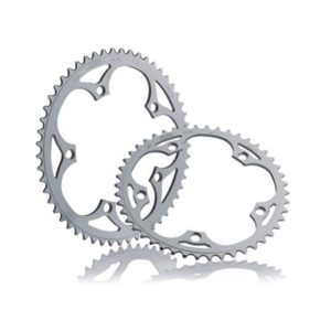 Plato Miche Pista 1/8" 5 brazos 135 BCD plata 48 dientes