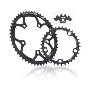 Plato Miche Super11 Campagnolo 11V.interior 5 brazos 110 BCD negro 38 dientes