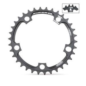 Plato Miche Super11 XCA Campagnolo Super Record 11V.interior 5 brazos 110 BCD negro 34 dientes