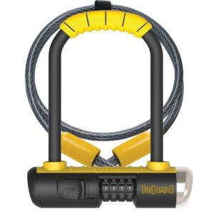 Antirrobo U Onguard Bulldog Mini DT 8015C 90 x 140mm, Ø 13mm, con soporte