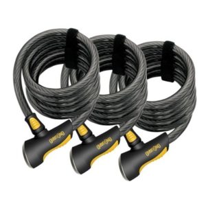 Cable espi. antirrobo Onguard Dobermann 3 por set, 8028,5cm,Ø 12mm, misma llave