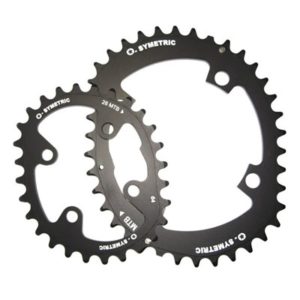 Kit platos Osymetric Stronglight 104/64 BCD 28x38 dientes negro 4 brazos