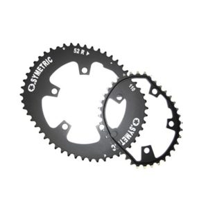Kit platos Osymetric Stronglight 110 BCD para Shimano FC9100 42x52 dientes negro 4 brazos