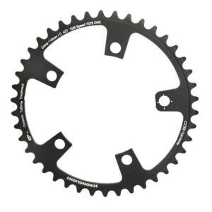 Plato Stronglight Type Campagnolo/ultra Torque/Chorus/Centaur alu 11V.interior 5 brazos 110C neg.42D