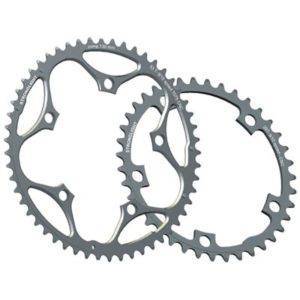 Plato Stronglight Type Shimano/Sram/FSA alu 9/10V.interior 5 brazos 130 S plata 39 dientes