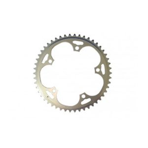 Plato Stronglight Type Campagnolo alu 9/10V.exterior 5 brazos 135 a plata p/conica O cuadrada 39D