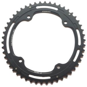 Plato Stronglight Type Campagnolo p/ul.torque/Record/Chorus alu 11V.exterior 4 br.145/112 negro 52D