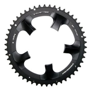 Plato Stronglight 110 BCD para Shimano FC6750 11V negro 50 dientes 5 brazos