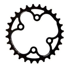 Plato Stronglight MTB para Shimano XTR FC-M9000/M9020 2x11 104/64 BCD 28 dientes (38)plata 4 brazos