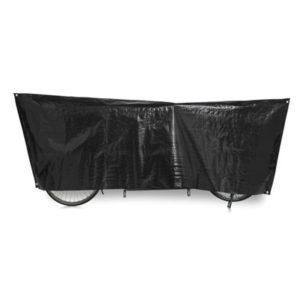 Funda para bici tandem VK 110 x 300cm, negro, incluido ojetes