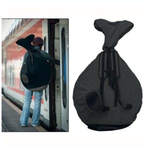 Funda/Mochila para monociclo QU-AX con correas acolchadas negro