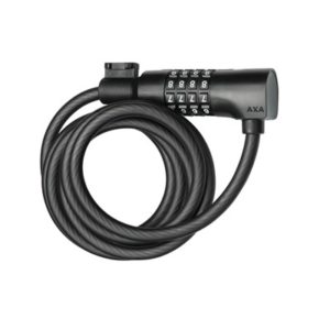 Candado cable AXA Resolute C8 combinacion 180 cm x 8 mm negro