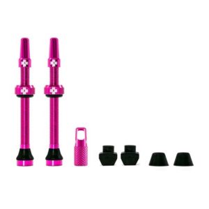 Juego valvulas Muc-off tubeless 80mm aluminio morado