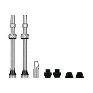Juego valvulas Muc-off tubeless 80mm aluminio plata