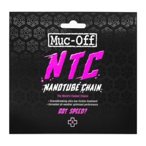 Cadena Muc-off NTC Nanotube 116 eslabones para Shimano Dura Ace 11V plata