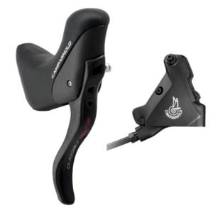 Maneta freno/cambio Campagnolo Super Record EPS derecha hidr. 12V 140 mm pinza tras. Flat mount negr
