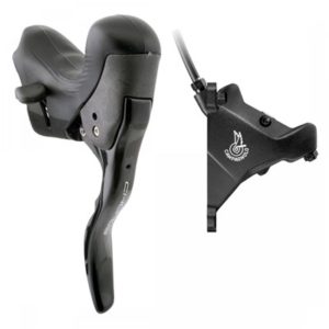 Maneta freno/cambio Campagnolo Chorus EP hidraulico 12V 160 mm pinza delantera aluminio negro