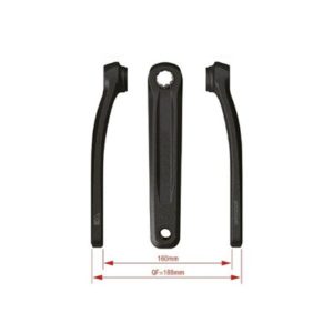 Juego de bielas FSA CK-751/IS E-Bike Bosch Gen4 160 mm aluminio negro