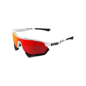 Gafas Scicon Aerotech SCNPP lente multireflejo roja/montura blanco