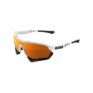 Gafas Scicon Aerotech SCNPP lente multireflejo bronce/montura blanco