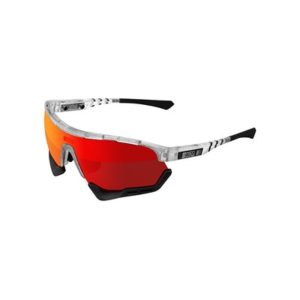 Gafas Scicon Aerotech SCNPP lente multireflejo roja/montura hielo mate