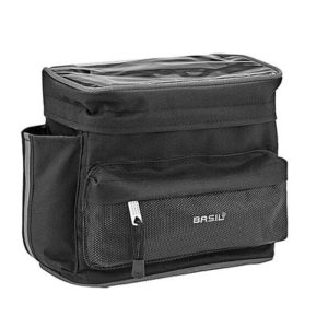 Bolsa manillar Basil Mail 8L negro (26x17x22 cm)