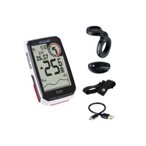 Kit ciclocomputador GPS Sigma Rox 4.0 HR 30 funciones blanco